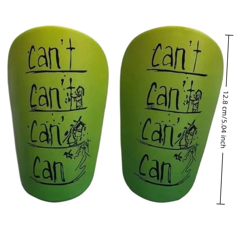 زوج واحد من وسادة كرة القدم الصغيرة المقاومة للاهتراء وممتصة للصدمات وواقي الساق خفيف الوزن ومحمول لتدريب كرة القدم