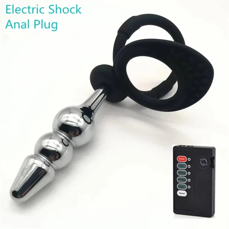 Fun Flirt Orgasm Tool Electric Shock Nipple Clitoris Massager Electro Shock Anal Plug Sex Toys For Women Medical Themed Toy