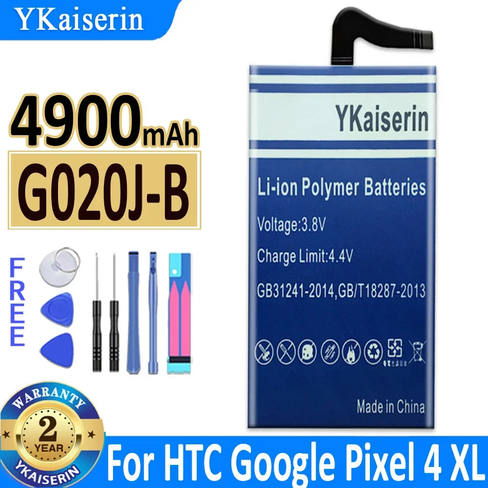 

Аккумуляторная батарея ykaisсеребрин 4900 мАч, запасная батарея для Google Pixel 4 XL Pixel4 XL Pixel4XL, аккумуляторная батарея