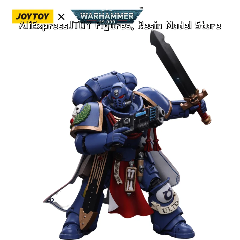 [IN STOCK] JOYTOY 1/18 40K Action Figure Primaris Captain With Power Sword And Plasma Pistol Anime Military Model Free Shipping