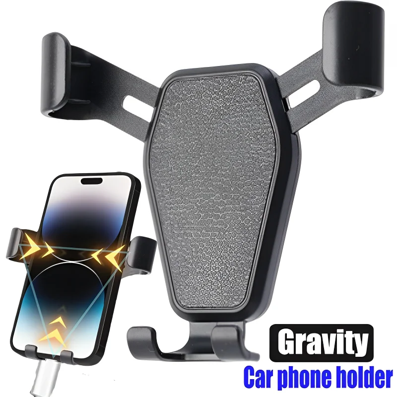 Car Gravity Phone Holder Air Vent Clip Car GPS Navigation Stand Smartphone Mount Bracket for IPhone 14 13 12 Samsung Xiaomi