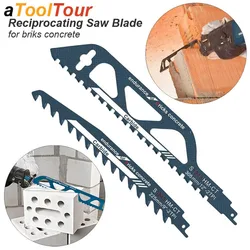 Reciprocating Saw Blade Demolition Masonry Saber Carbide Alloy Hard Cut Brick Wood Block PVC Tube Porous Concrete Teeth Tipped