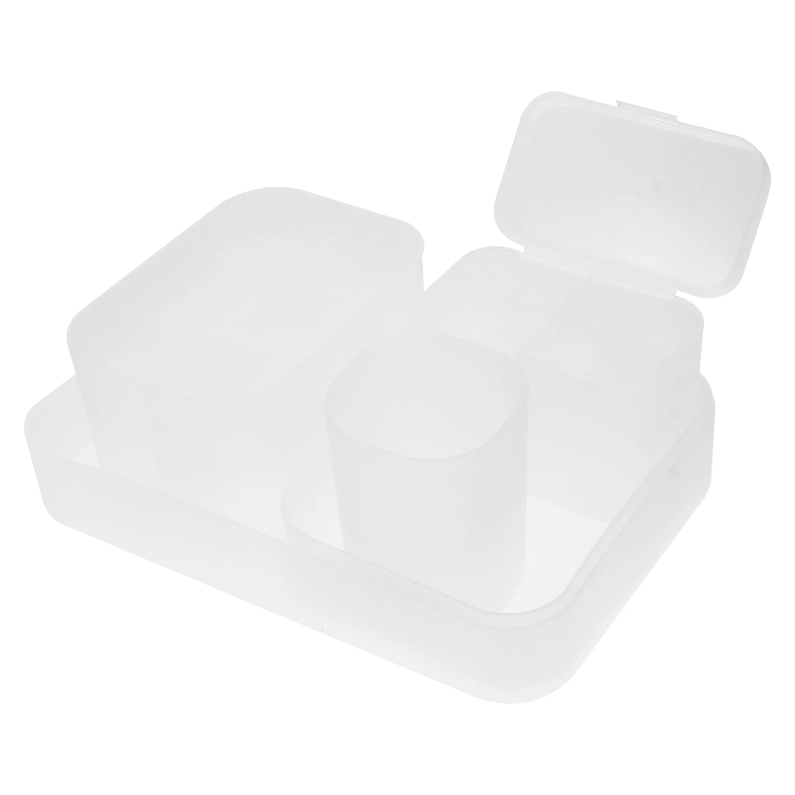 

Nail Polish Holder Pen Storage Organizer 5 Pieces Makeup Brushes Pencils Scissors Desk Accessories Clear Plastic Sorter