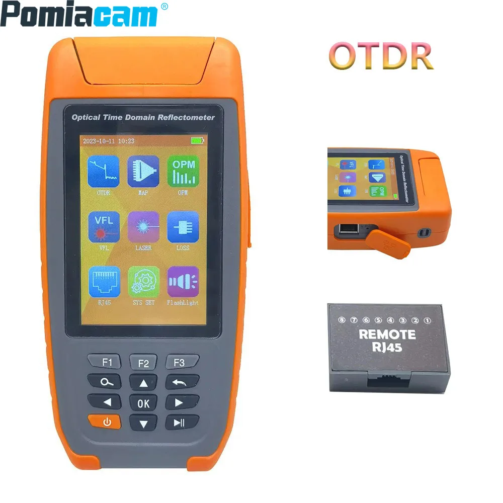 SMART OTDR Optical Time Domain Reflectometer Fiber Tester Breakpoint Obstacle Detector Optical Cable Detection TM180