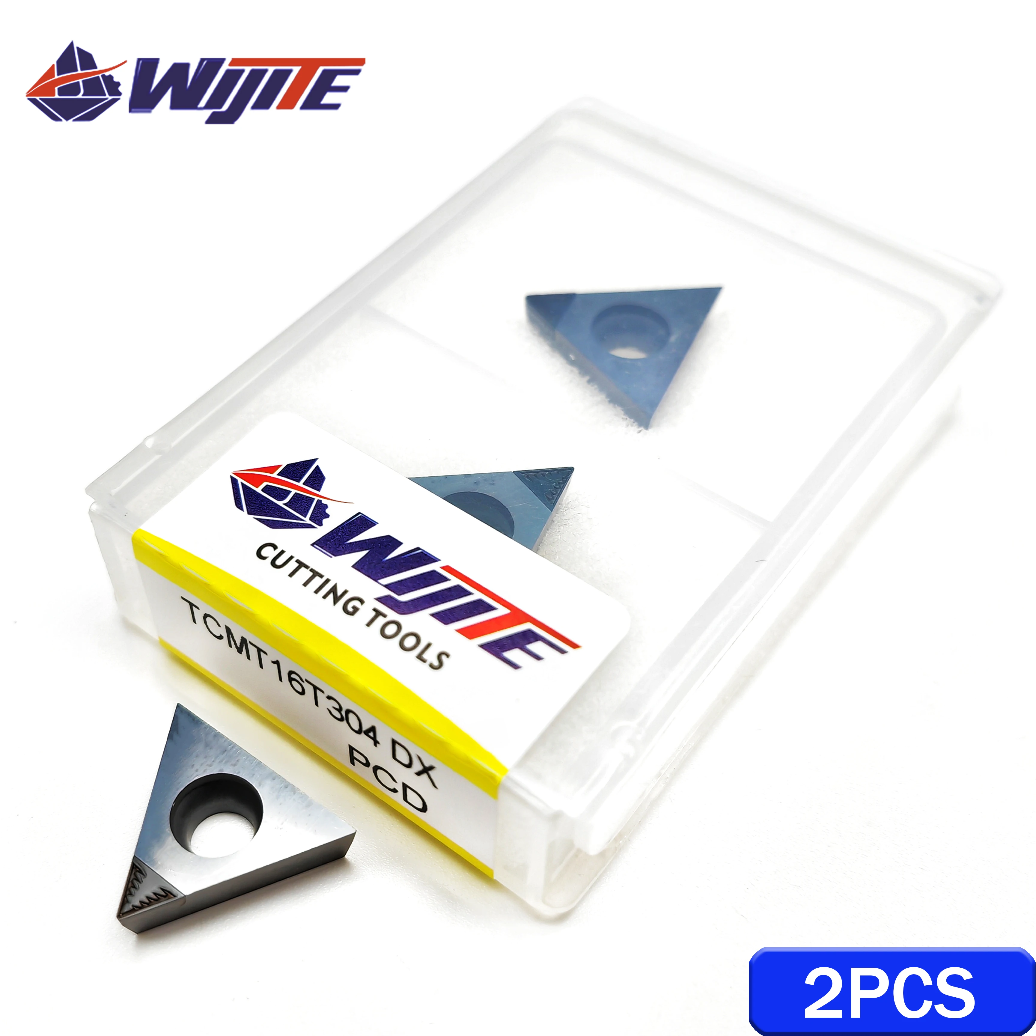 Imagem -02 - Ferramenta de Quebra de Chip Pcd Tcmt11 Tcmt16 dx Adequado para Metais Não Metalizados Adequado para Alumínio e Cobre com Alto Acabamento Tcmt