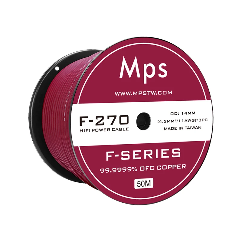 MPS F-210/270/290 99,9999% OFC Fever hifi Wzmacniacz audio CD DSP Filtr DAC Kabel zasilający Gniazdo magistrali audio Przewód zasilający 8 11 13awg