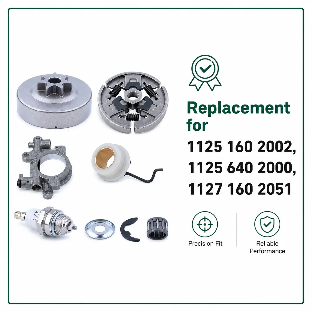 3/8 7T Sprocket Clutch Drum Oil Pump Kit For Stihl MS290 MS310 MS390 029 039 Tune Up Kit Replaces 1125 160 2002,1125 640 2000