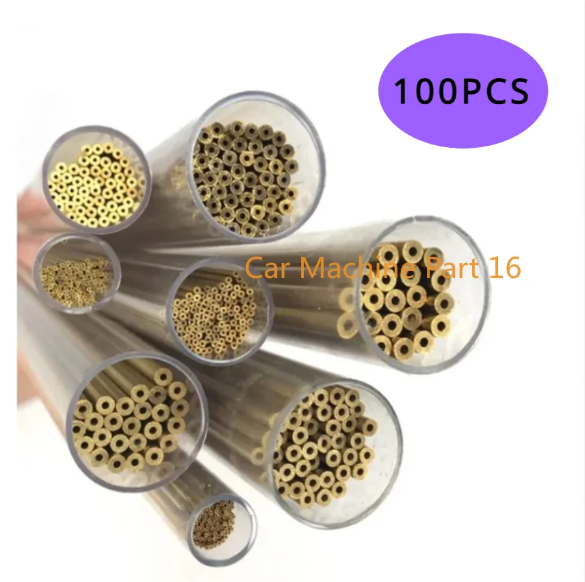 Brass Drilling Electrode Tube Diameter 0.3mm to 1.0mm Length 400mm Single Hole for EDM Drilling Machine 100PCS