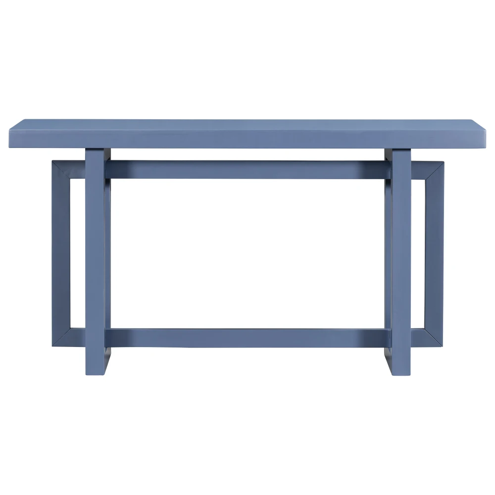 

Contemporary Console Table with Wood Top, Extra Long Entryway Table for Entryway, Hallway, Living Room, Foyer, Corridor