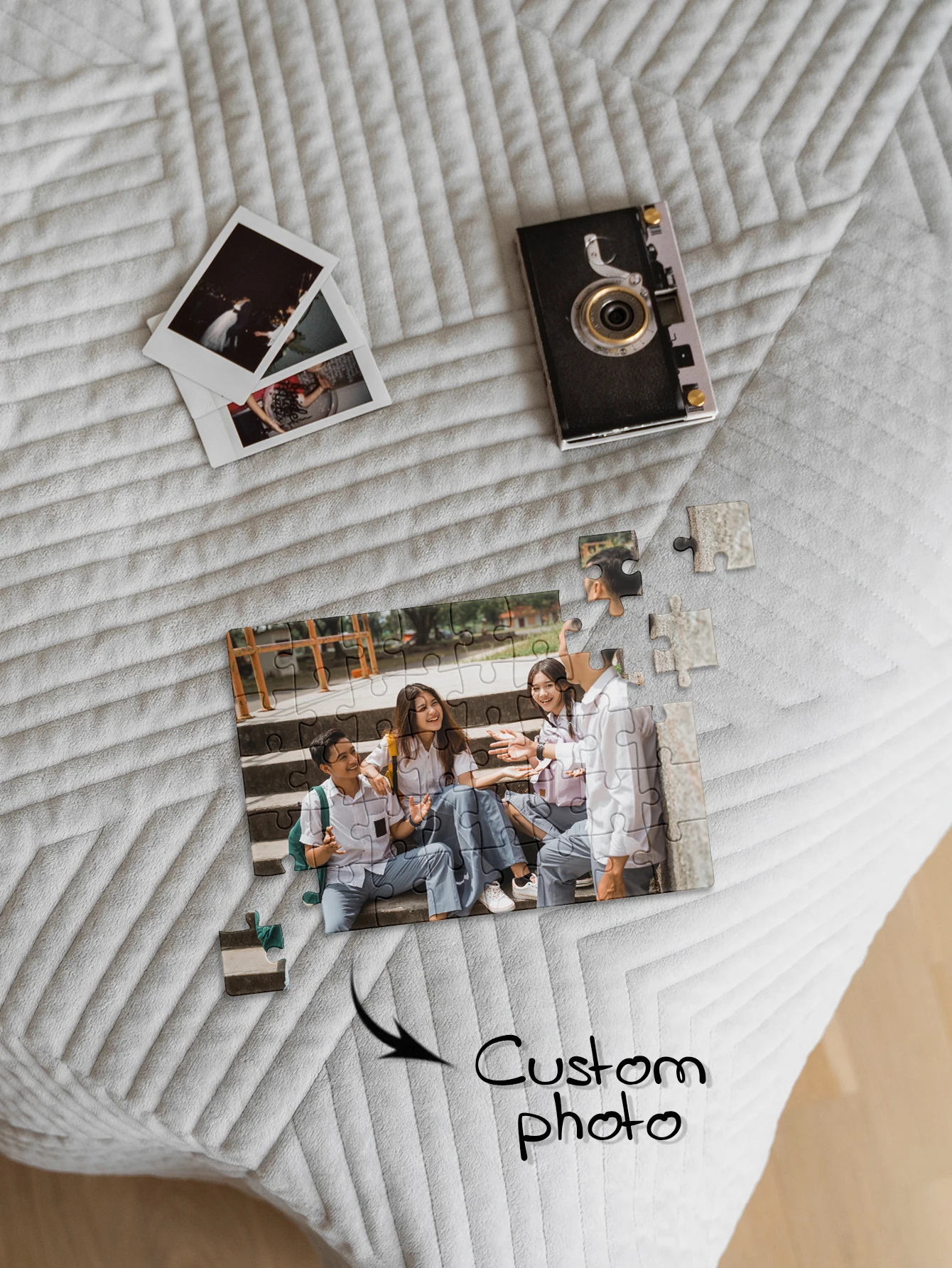 35/150/300/500/1000pcs new family Customized Photo Personalised Decompression Puzzles Jigsaw puzzle Mosaic Custom Puzzles