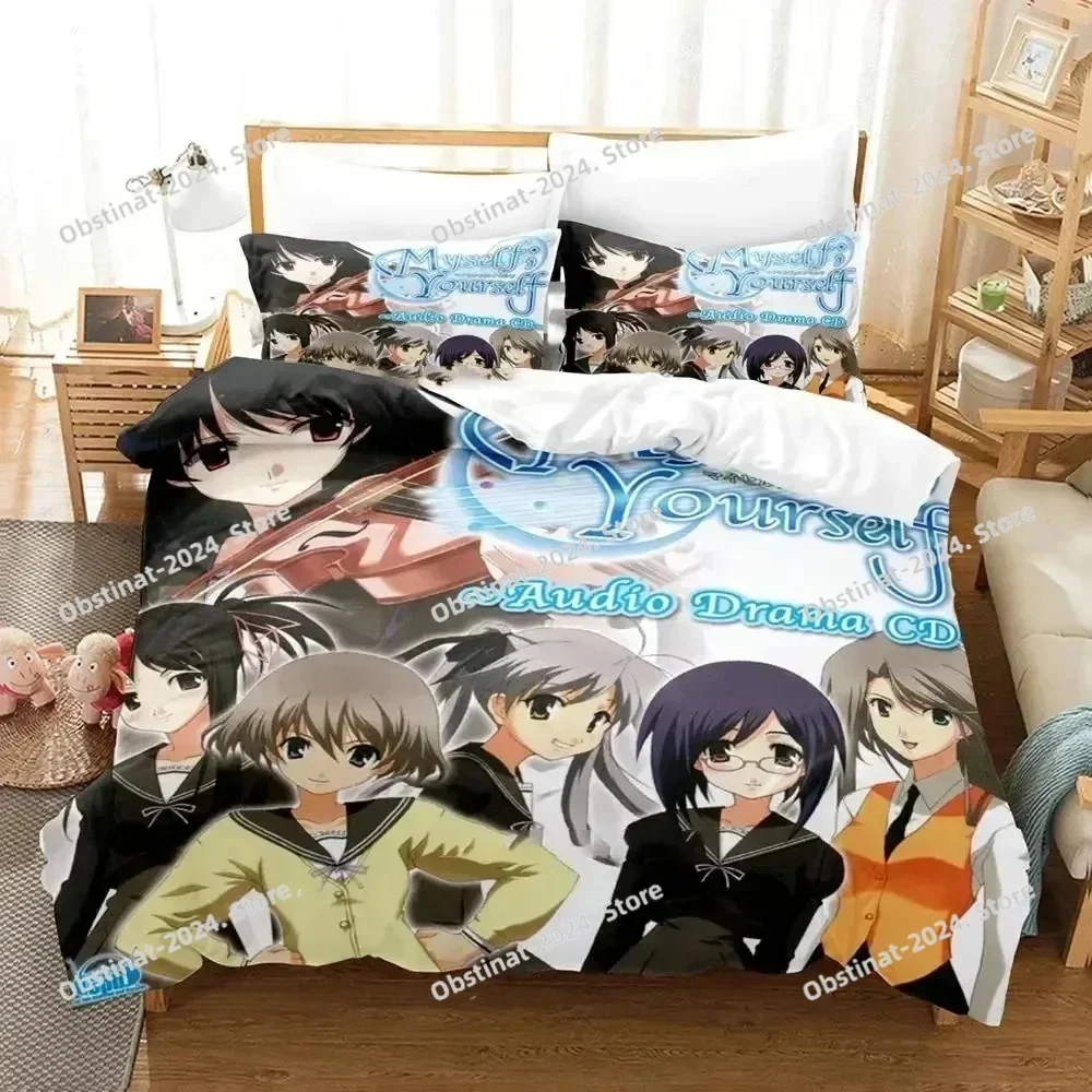 

3D Print Anime Myself Yourself Bedding Set Duvet Cover Bed Set Quilt Cover Pillowcase Comforter king Queen Size Boys Adult