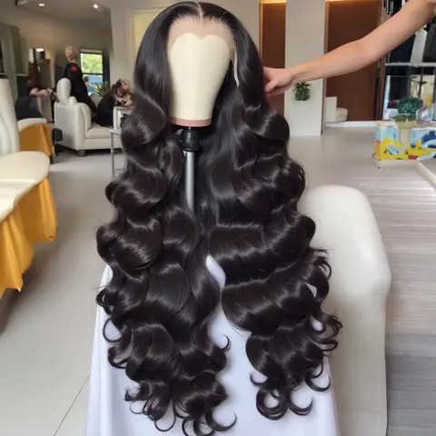 300% High Density Hd Lace Wig 13x6 Human Hair Body Wave Lace Frontal Wig 40inch Lace Frontal Wig Human Hair 13x4 Wigs For Women
