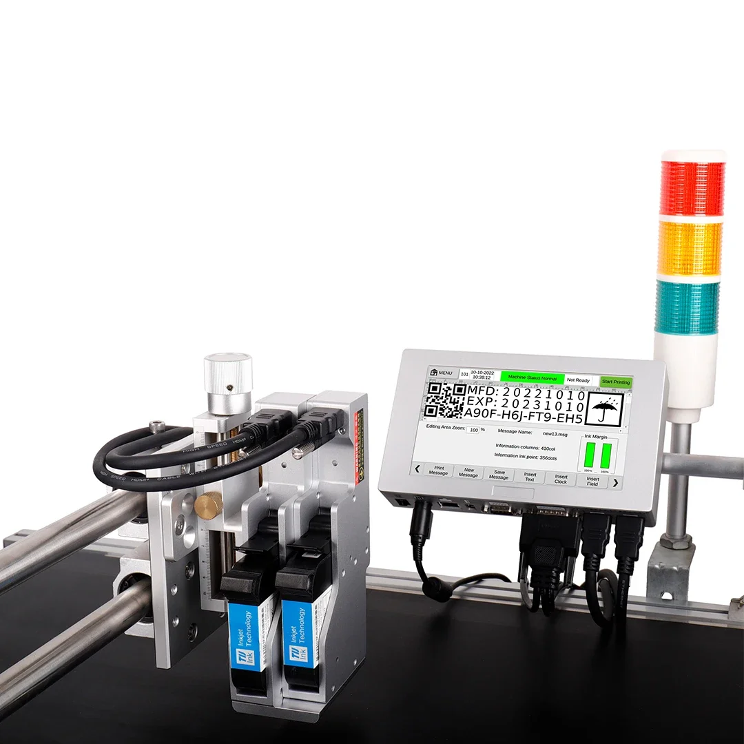 

DOCOD OEM/ODM T220E-1 Online printer Thermal Inkjet Coding Printer TIJ Digital Single Head Industry Machinery