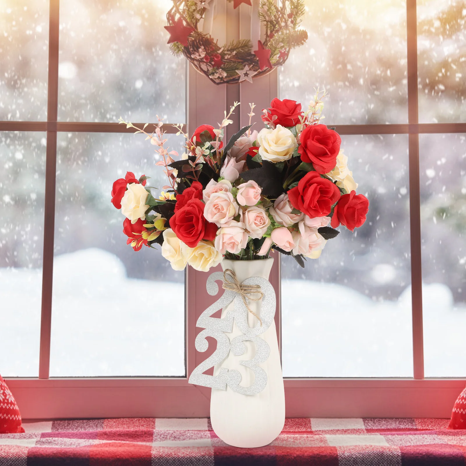 

48Pcs Graduation Decorations 2023 Glitter Congrats Grad Tags Double Sided Party Table Signs 2023 Grad Party Decoration