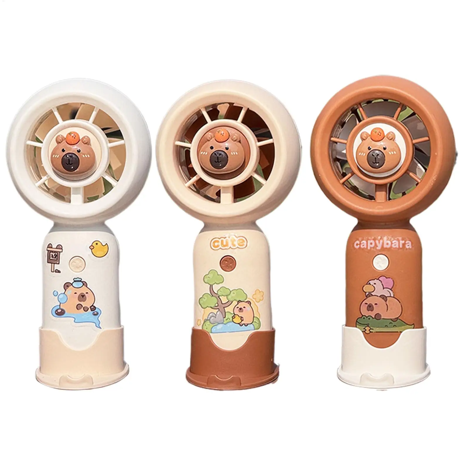 Handheld Fan 3 Speeds Small USB Charging Wind Blower 500mAh Battery Silent Small Electric Fan For Adults Students Summer Car