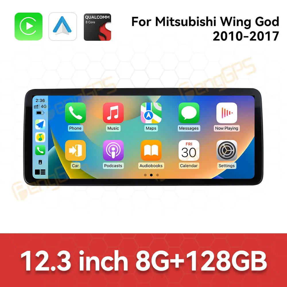 Car Accessories Carplay For Mitsubishi Wing God 2010-2017 Android 13 12.3