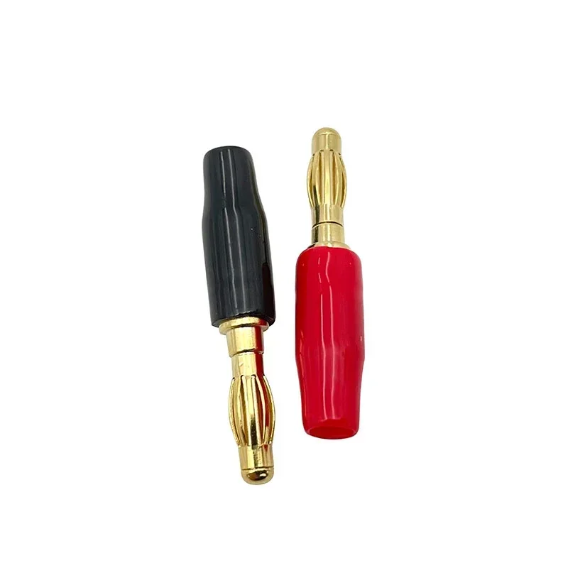 20Pcs Gold-Plated Fever Audio Speaker Speaker Cable 4mm Banana Plug Banana Head Pure Copper Banana Plug Free Of Welding Head