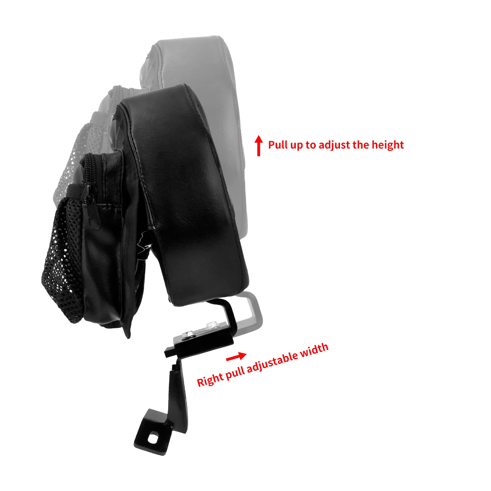 Motorcycle Black Front Driver Rider Backrest Mounting Kit For Harley Touring CVO Street Electra Road Glide King FLHR 2009-2022
