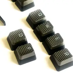 10 Backlit Keycaps for Corsair K63 K65 K68 K70 K95 / Razer / Logitech G710 / K60 RGB Pro Low Profile Mechanical Gaming Keyboard