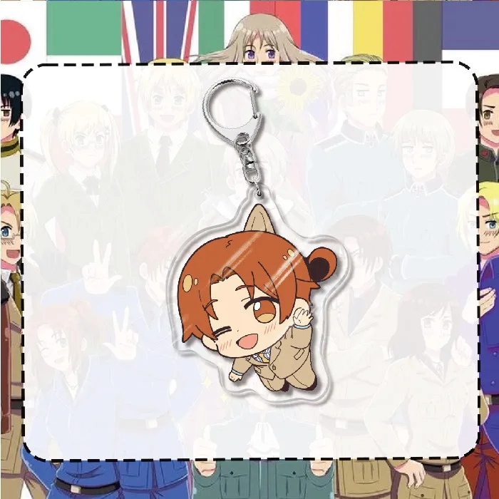 HETALA Anime Peripherals Suspend  Alfred F. Jones Figurine Acrylic Keychain Ludwig Acrylic Pendant Ivan Braginski Accessory Toy
