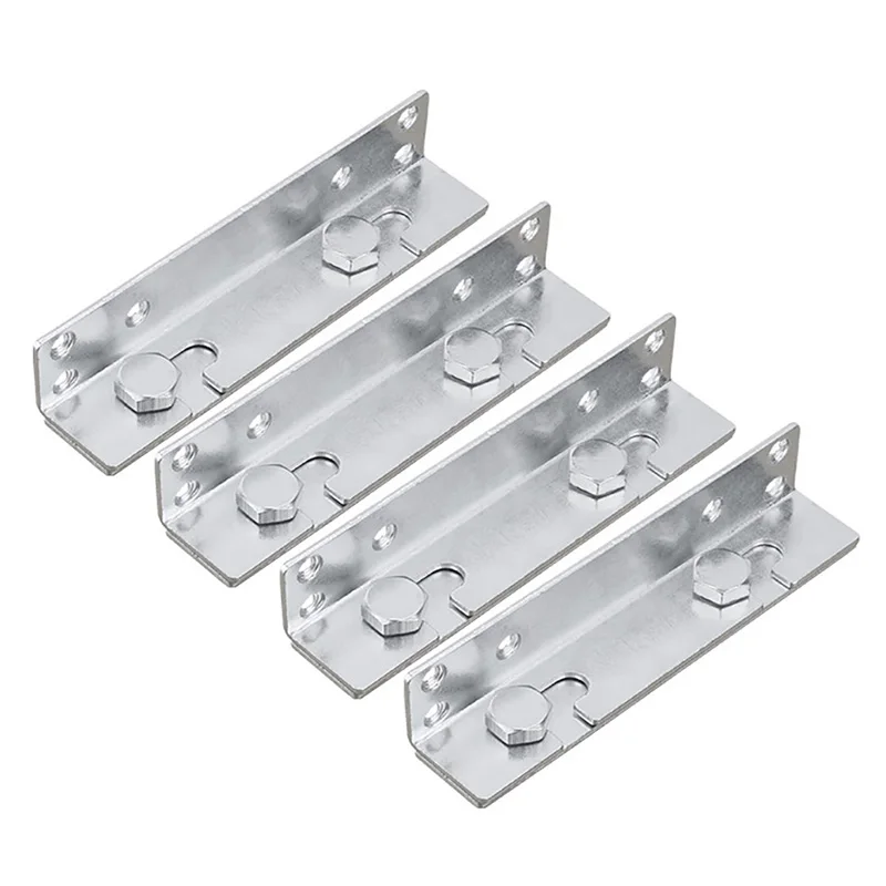 

1PCS Heavy Duty Extended Bed Hinge Thickened Silent Porous Fixed Bed Hanger Connector 6-inch Reinforced Bed Hanger Corner