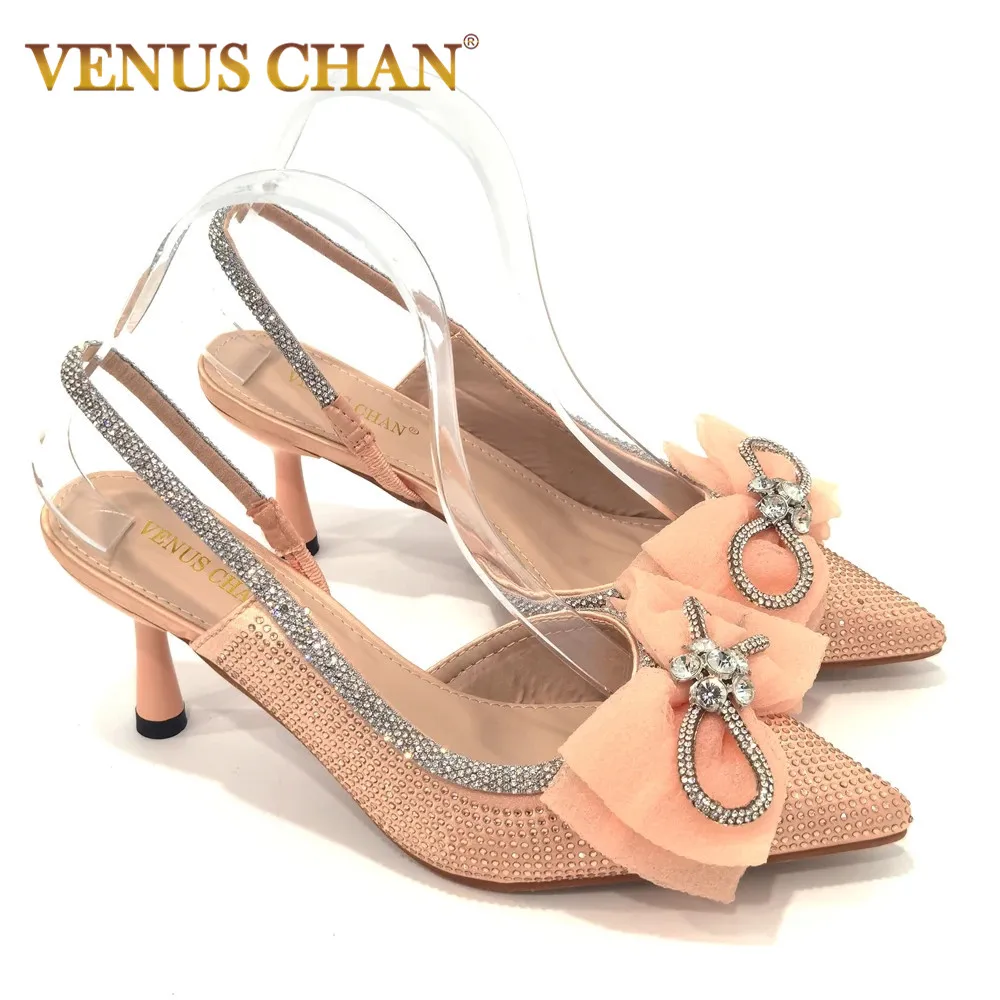 

Venus Chan Latest Design Nigerian Party High Heels Italian High Heels Autumn Wedding Ladies Shoes Summer Sandals Good Quality