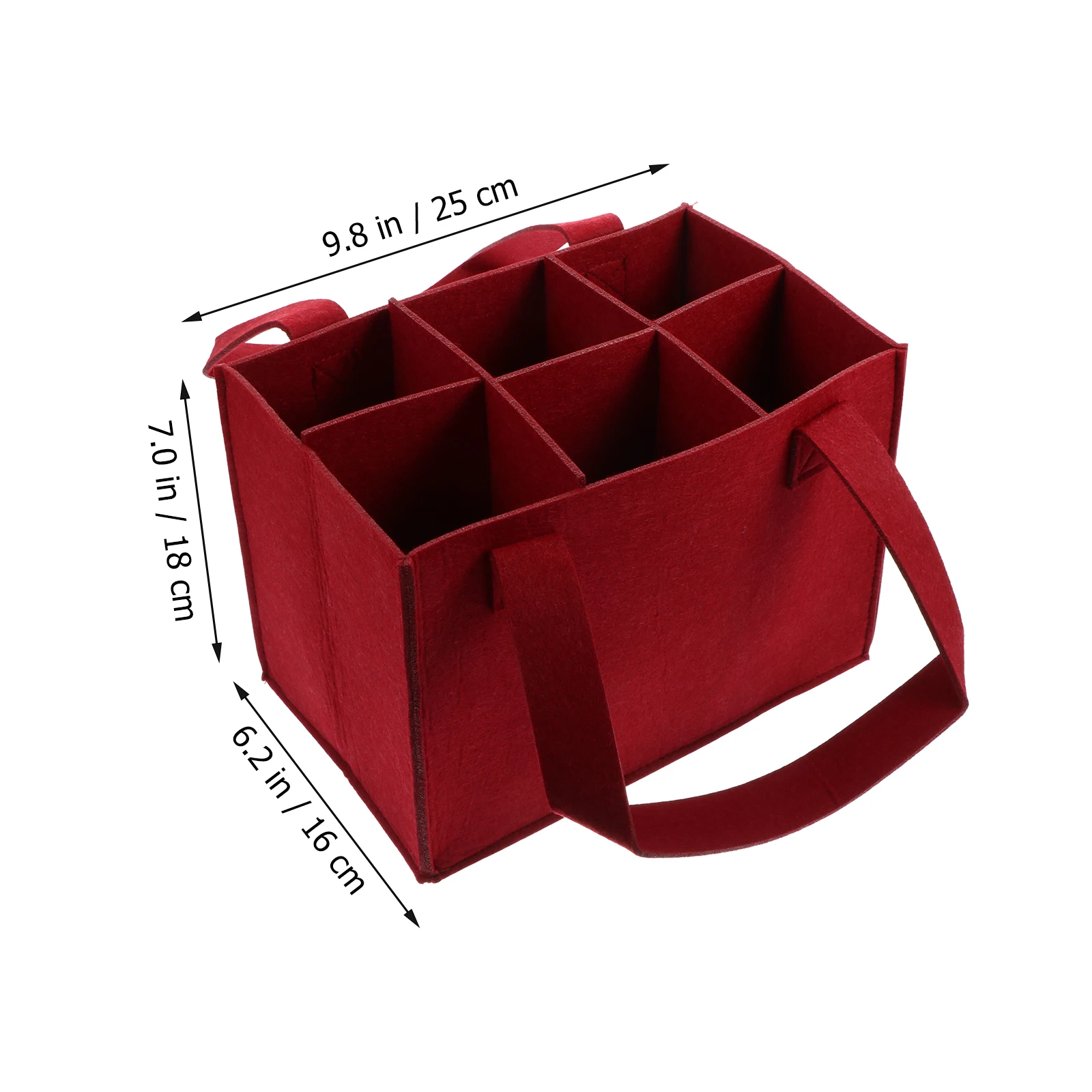 

1Pcs Felt Wine Bottle Gift Bag Multi-Cell Storage Tote Portable Carrier for Travel Picnic Party Reusable Wine Bottle