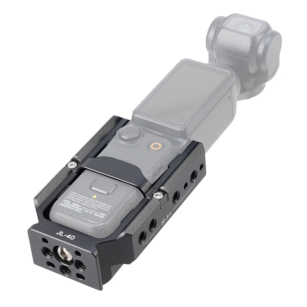 FOTGA Käfig für Pocket 3/4/4P Erweiterungsadapter Zubehör für DJI Osmo Pocket 3 Aluminium-Schutzkäfig Metallhalterungsadapter – Detail 33