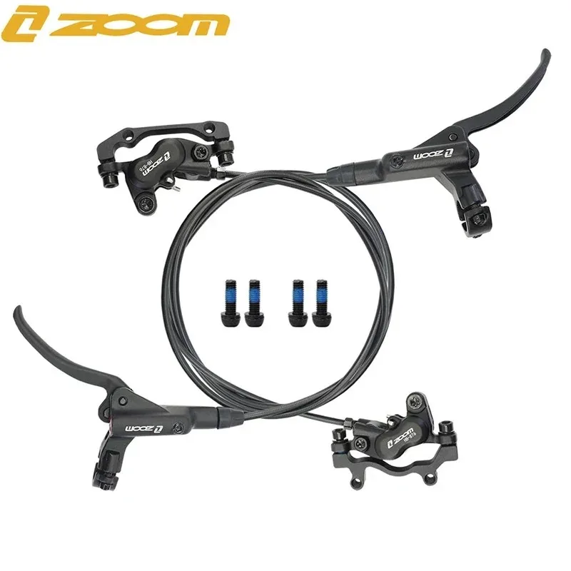 ZOOM 4 Piston Bicycle Hydraulic Disc Brake durable Bicycle Brakes Set Aluminum Alloy MTB Brake Lever/Handle for 160mm Disc Rotor