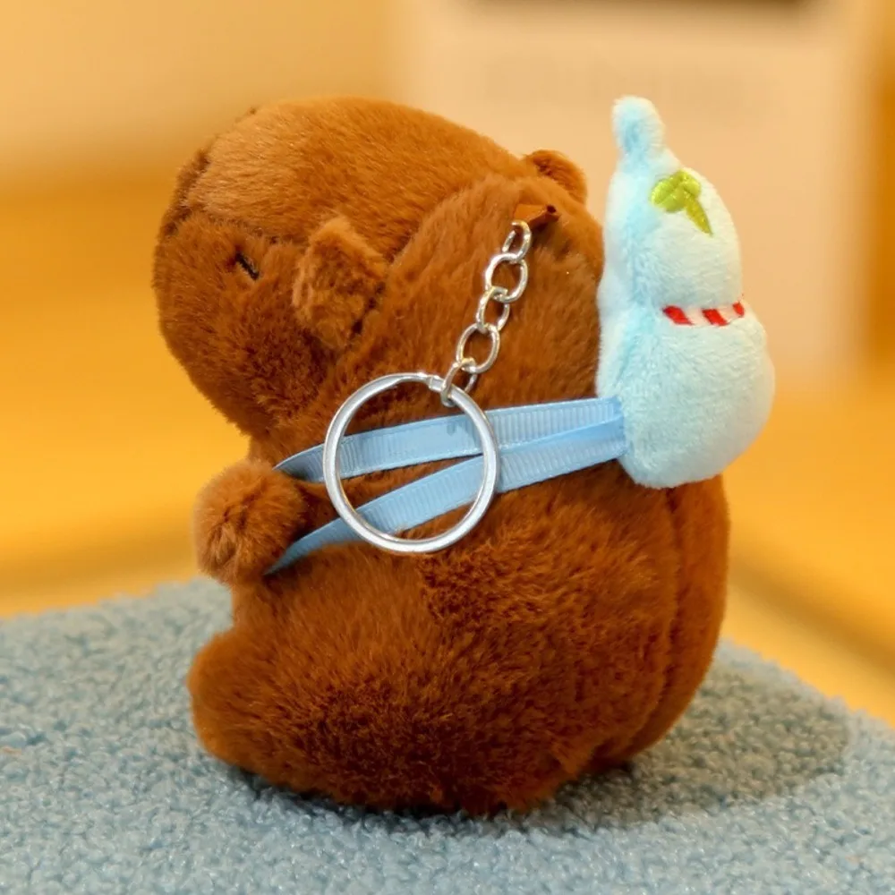 Kawaii Capybara Plush Toy Cute Small Size Simulation Doll Gourd Backpack Stuffed Animals Anime Fluffty Toy for Child Kids