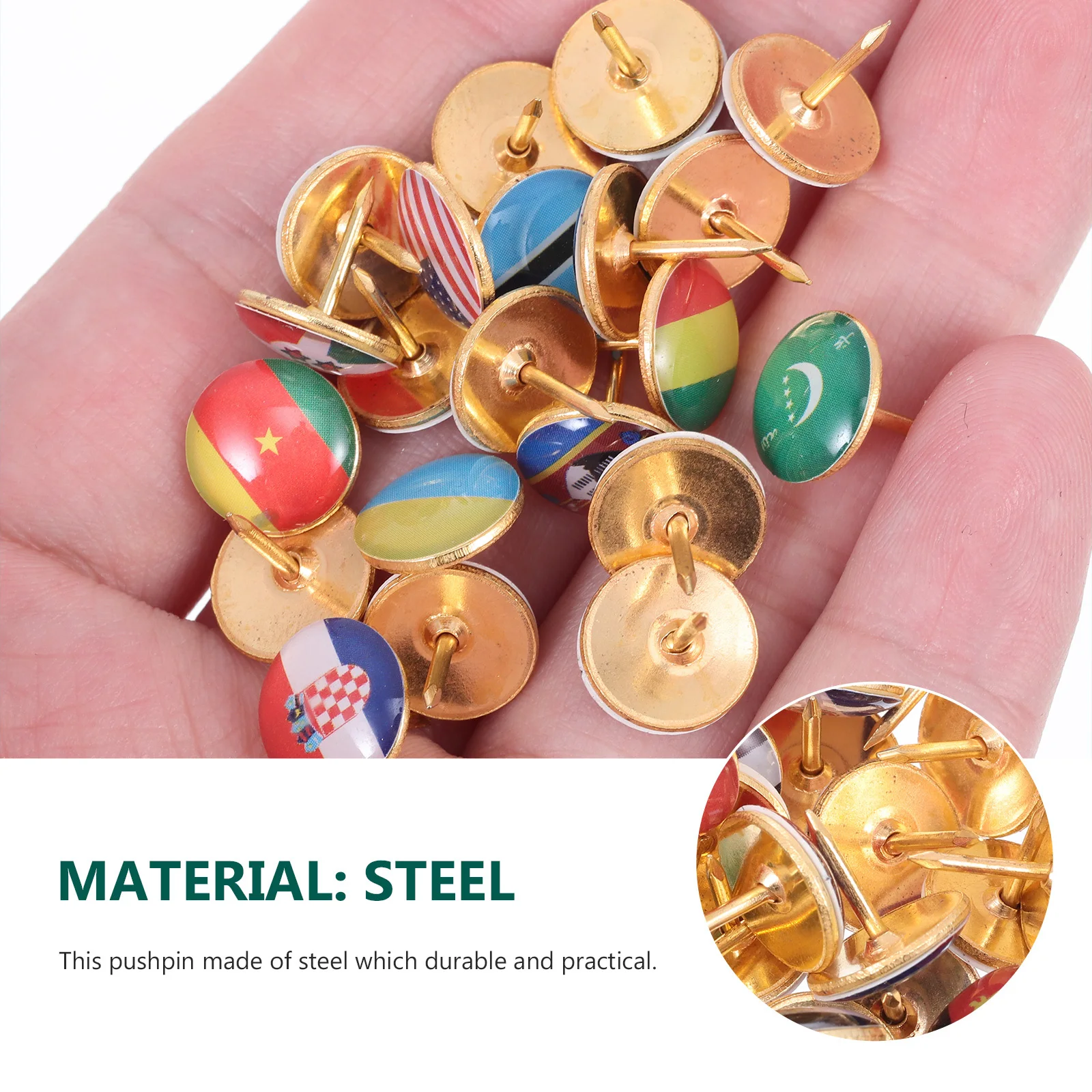 194 peças alfinetes de bandeira nacional, mapa criativo, tachas para quadro de avisos, escritório, escola, trabalhos de casa, projetos de arte, quadro de avisos