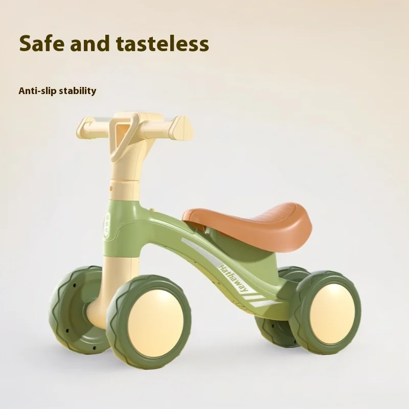 Summer outdoor sports children's balance bike 1-3 years old baby strollerfour-wheel sliding  footless walker toy birthday gift