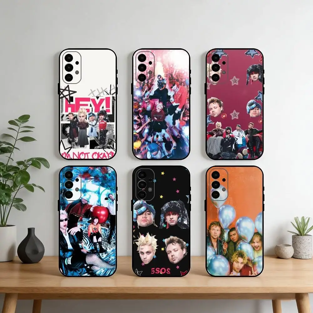 5 S-Seconds of Summers 5-SOS  Phone Case For Samsung S25,S24,S21,S22,S23,S30,Ultra,S20,Plus,Fe,Note,10,9,5G Black Cover