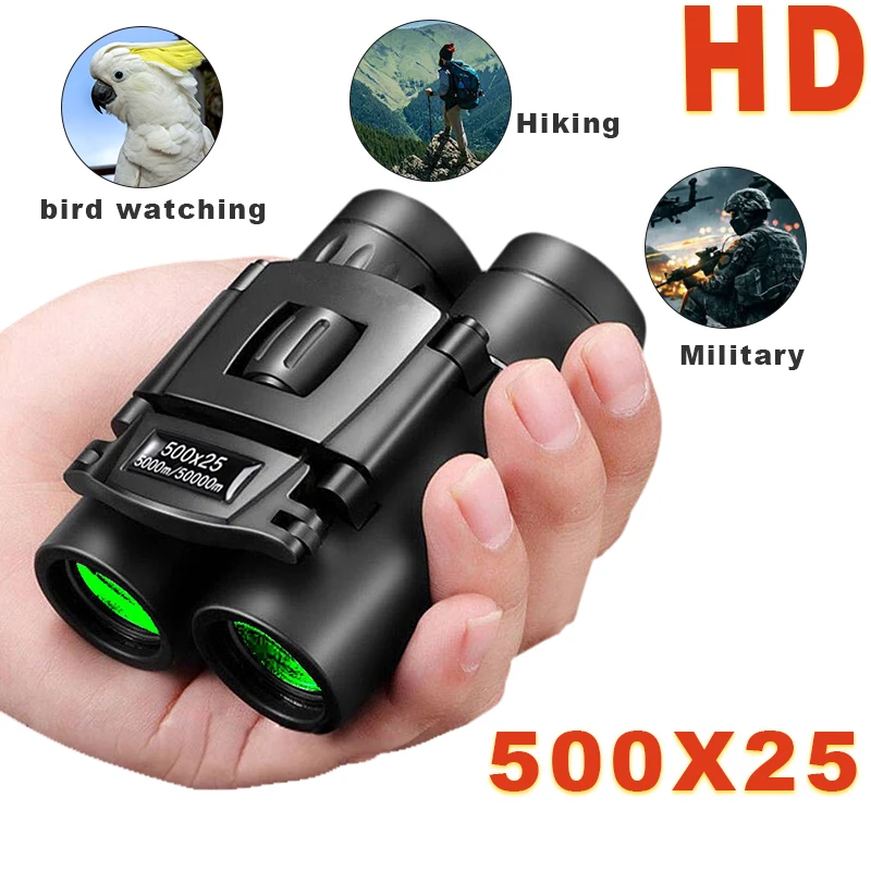 500X25 50000m Zoom Telescope Professional Powerful Binoculars Long Range BAK4 Portable Monocular Low Light  For Camping Tourism