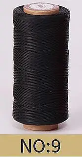 Leder Handwerk DIY Projekt 150d Leder Nähen Polyester Flach wachs Schnur Durchmesser 0,8mm 50 Meter