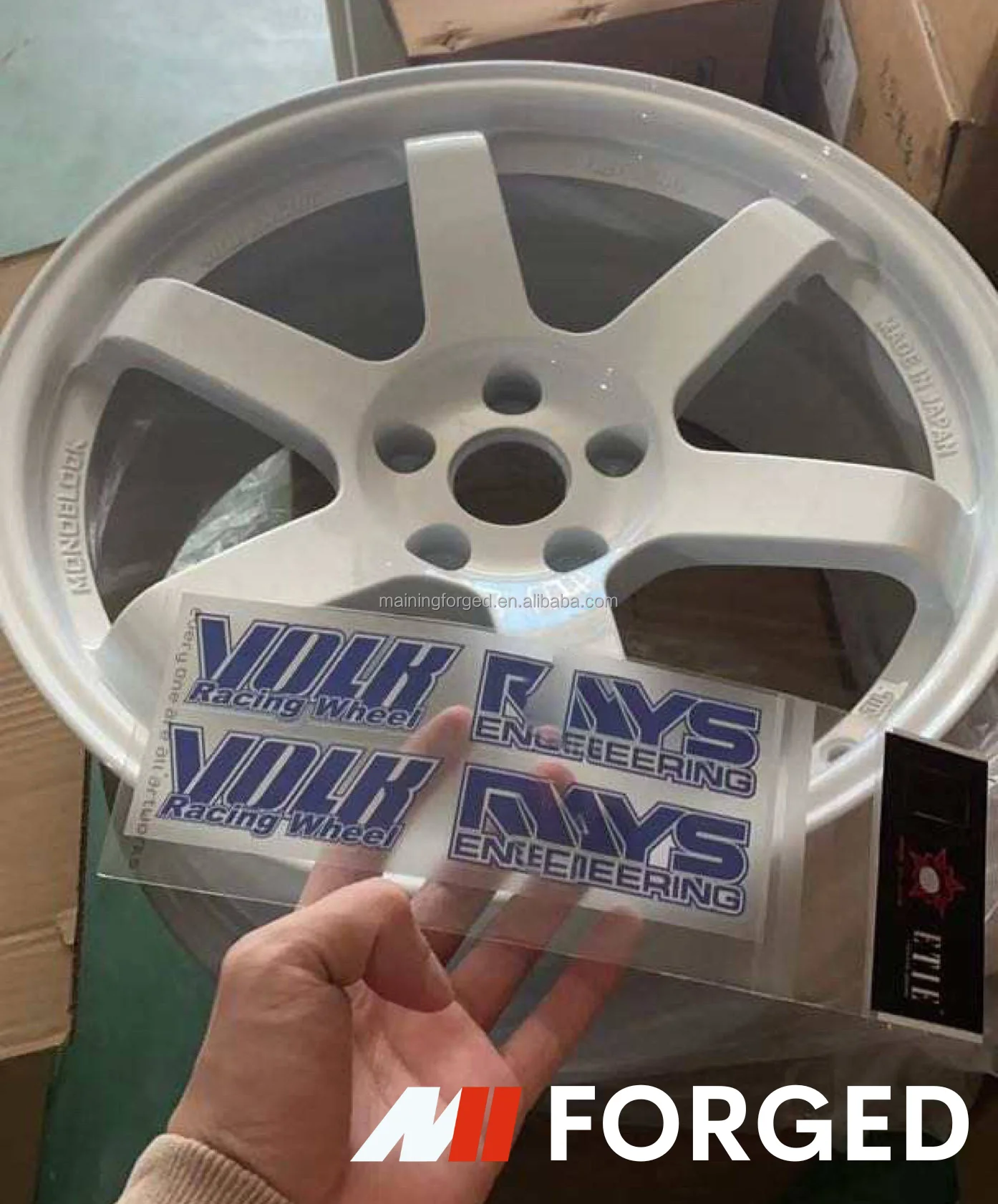 for MN White Forged 5x120 5x114.3 18 Inch Replica Volk Racing Te37 For M3 M4 F80 F82 Tesla Model S Jdm Car Wheels Rim