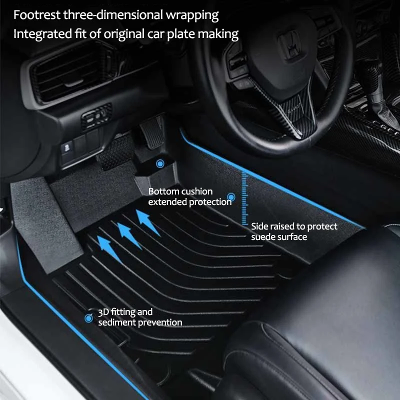 Car Floor Mat For Subaru Forester SK 2019~2023 TPE Waterproof Leather Rug Mud Carpet Foot Pad Full Tappeto Auto Accessories