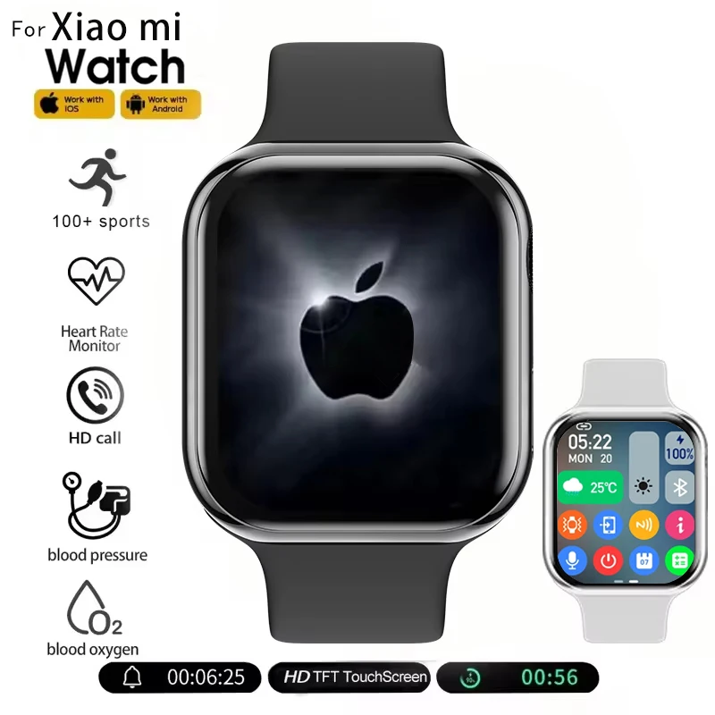 

Часы 2026 10, глобальная версия, мужские и женские HD AMOLED-экран, пульсометр, BT-вызов, GPS-трек, спортивные водонепроницаемые умные часы для мужчин, подарки