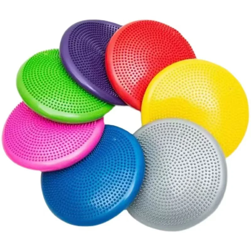 Inflated Wobble Cushion Wiggle Seat For Sensory Balance Training Stepping Stones Physical Therapy Toys Adults Kids