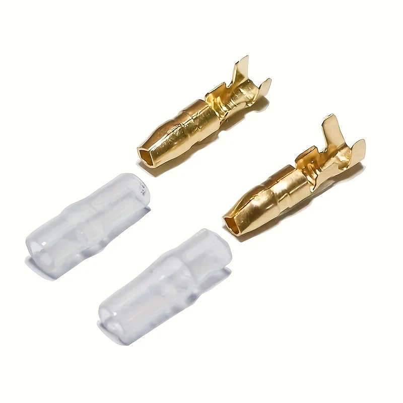 10Set 4.0MM Double Confucius Bullet Insert Spring with Sheath Bullet Terminal Car Electrical Wire Connector