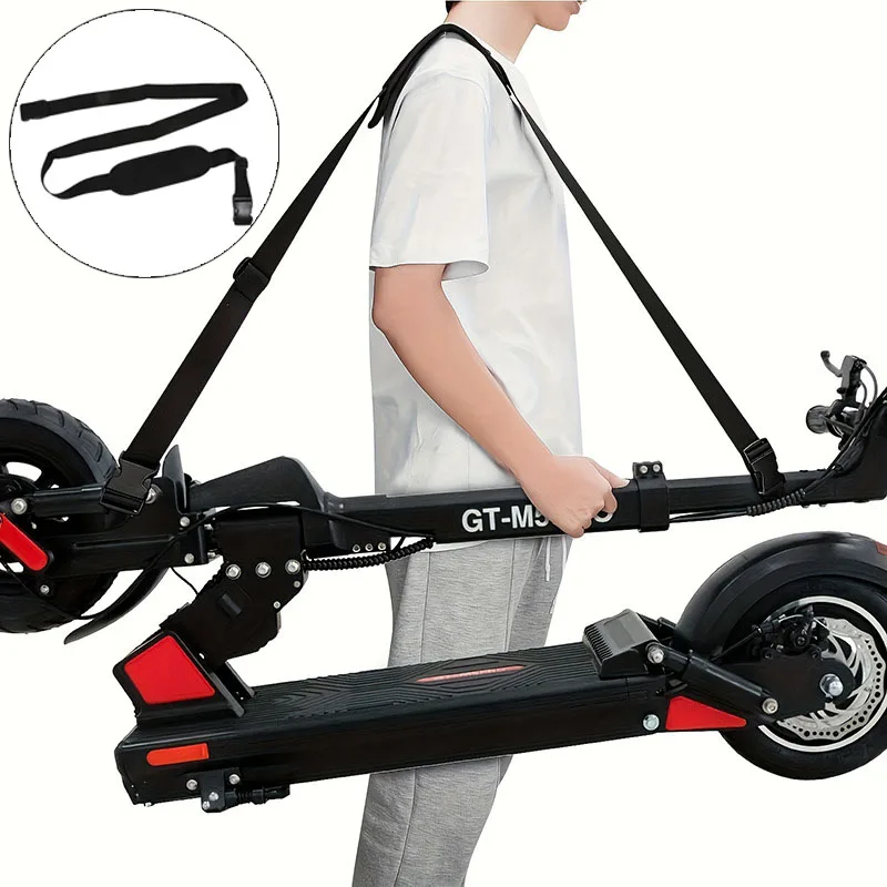 Adjustable Electric Bike Shoulder Strap Non Slip Nylon Carrying Belt for Skateboard kick scooter Hand Carrying Straps Portable