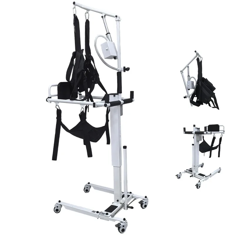 Electric Medical Transfer Patient Lift for Disabled Elderly Foldable Wheelchair Lifting Equipment to Vehicle Mobility Aid Device