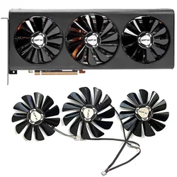 Refrigerador de GPU para XFX RX 5700 Radeon 5700 XT 5600XT Thicc III GPU, 95MM, 85MM, 4 pines, cf10u12s, DC 12V, 0.45A, XFX RX 5700