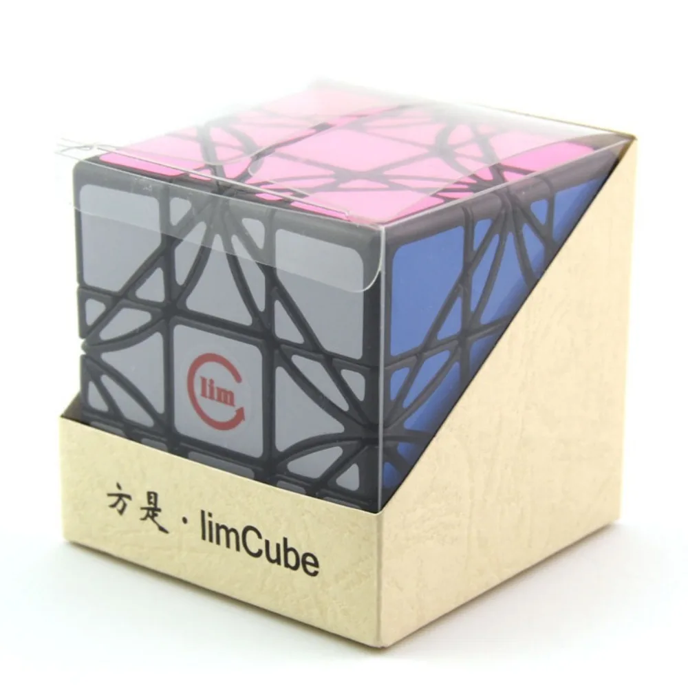 FangShi FS LimCube Puzzles mágicos, Corpo preto, Super Twist, Virando o canto, Cube Toy, Dremel, 3x3x3