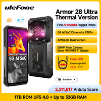 Ulefone Armor 28 Ultra Thermal Imaging 5G AI Rugged Phone 1TB ROM+32GB RAM Smartphone Android AMOLED 6.67\