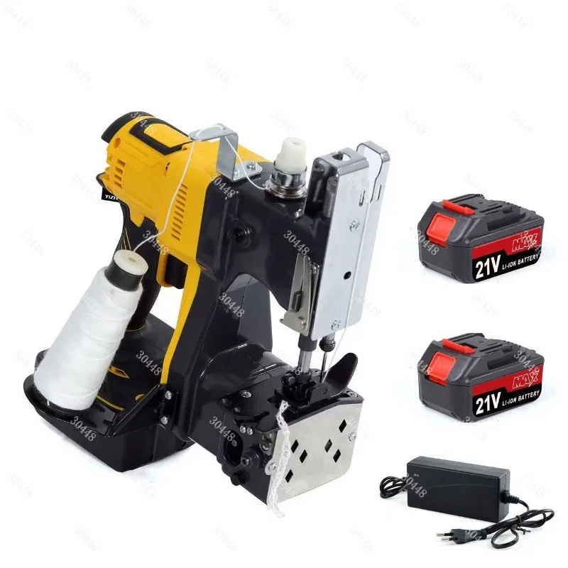 21v cordless lithium battery heavy-duty handheld electric bag sealer - automatic sewing machine for woven and burlap bags