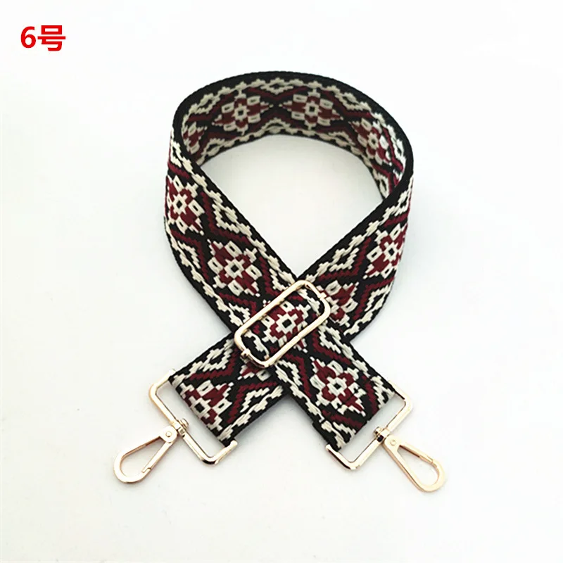 Long Shoulder Strap Accessories for Crochet Bags Ethnic Style 5cm Wide Belts for Women Bag