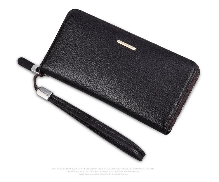 Lange Geldbörse aus Pu-Leder mit Reißverschluss für Herren, Clutch-Tasche, Multi-Card, Herrenhandtasche, Geschenk für Herren, Business-Geldbörse für Herren – Detail 17