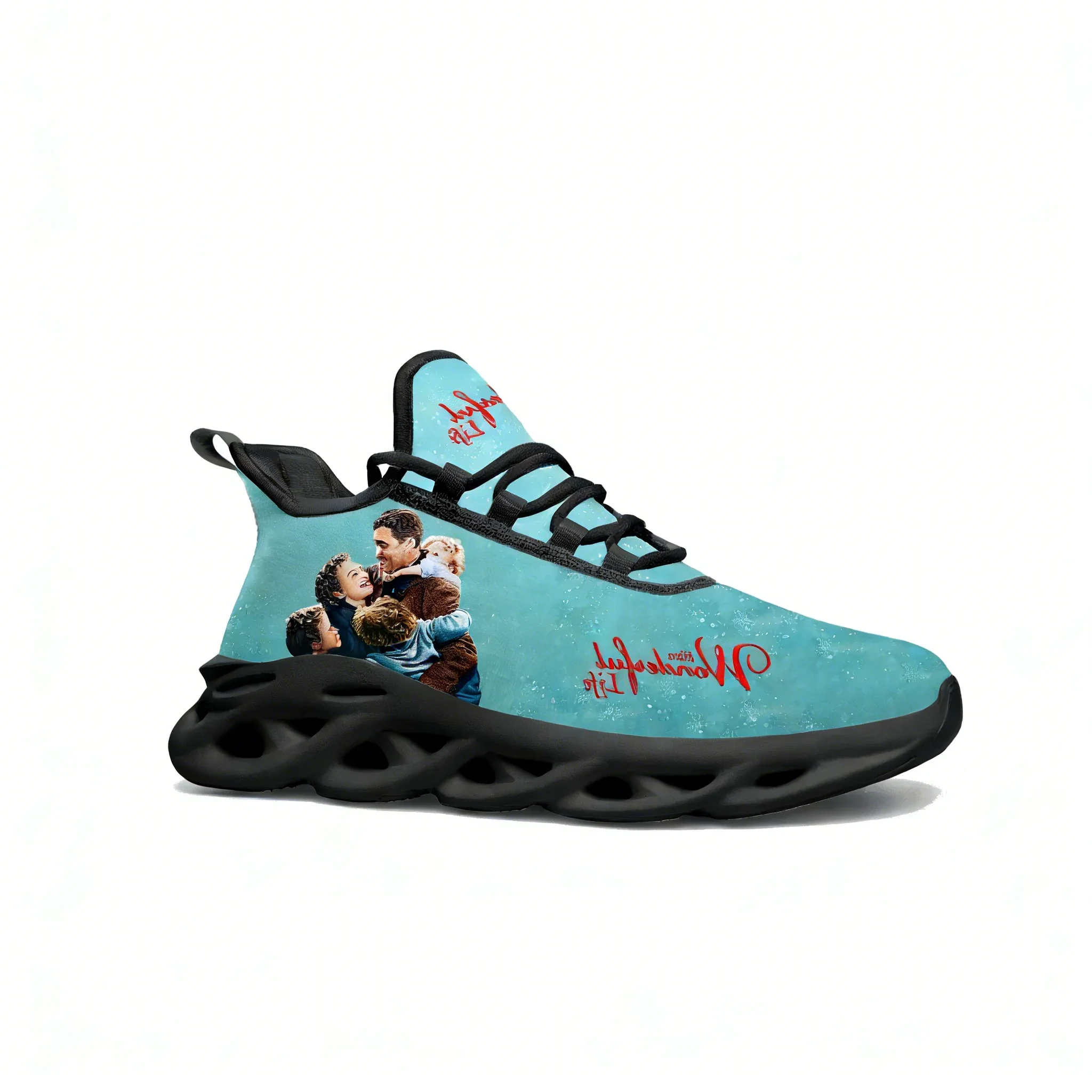 

Кроссовки-кеды из сетки и кружева «It's a Wonderful Life» для мужчин и женщин, высококачественные модные спортивные кроссовки, индивидуальный дизайн