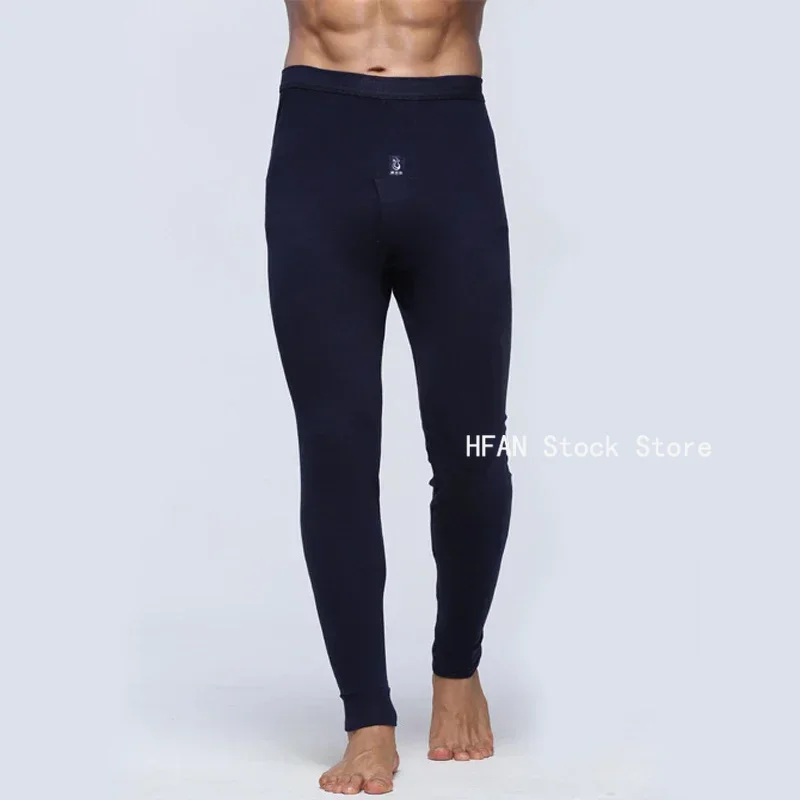 Winter Heren Warm Ondergoed Katoenen Legging Strakke Mannen Lange Onderbroek Plus Size Warm Ondergoed Man Thermisch Ondergoed Voor Heren